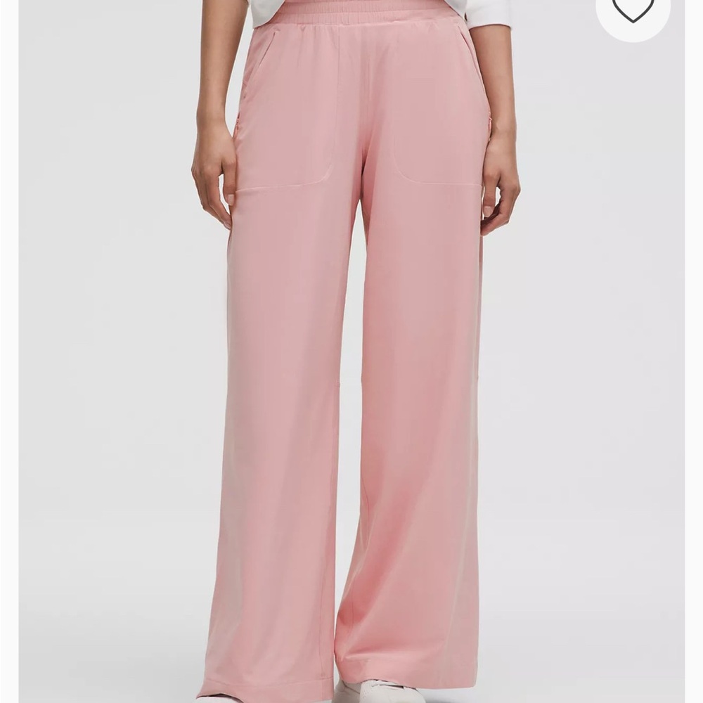 Lululemon Athletica Pink Wide-Leg Jumpsuit High-Rise